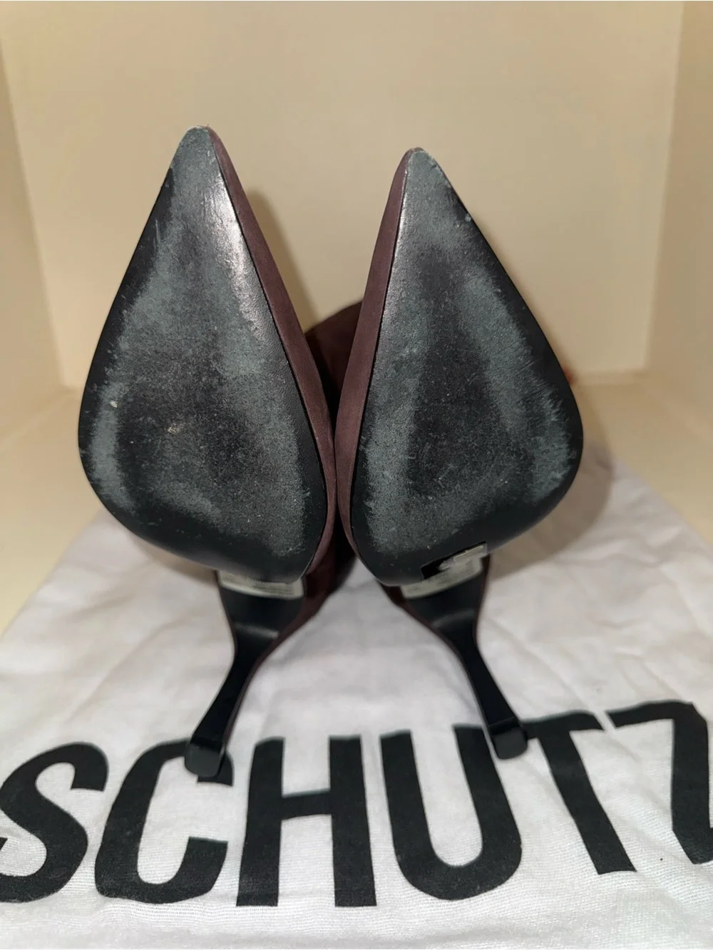 Schultz Maryana Sculpt dark chocolate knee high boots size 6